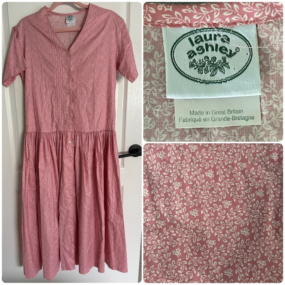 Laura Ashley Rose Pink Patterned Dress